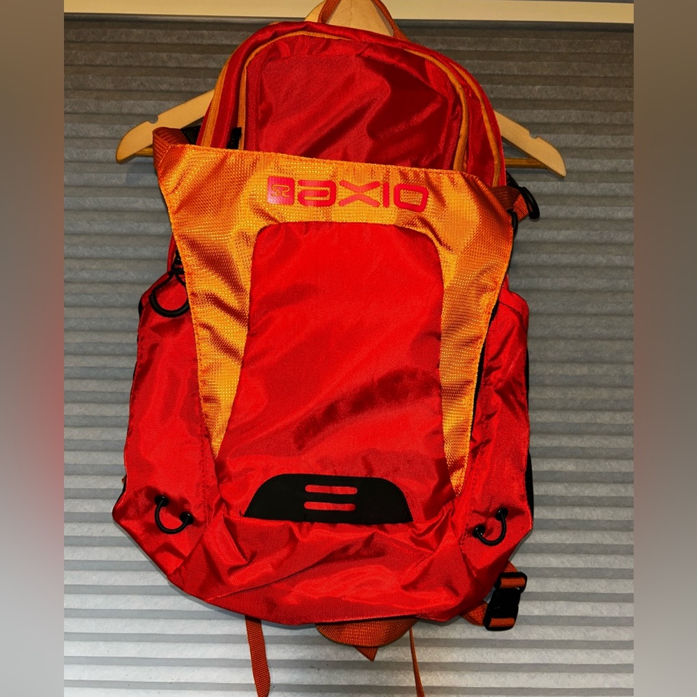 Red and Orange Camelback Backpack